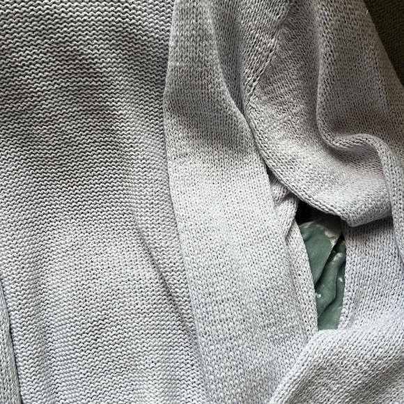 Pale lilac Eileen Fisher cardigan - Picture 3 of 5